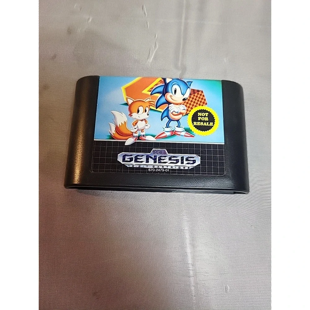 Sonic the Hedgehog 2 (SEGA Genesis, 1992) Excellent Cib Not For Resale